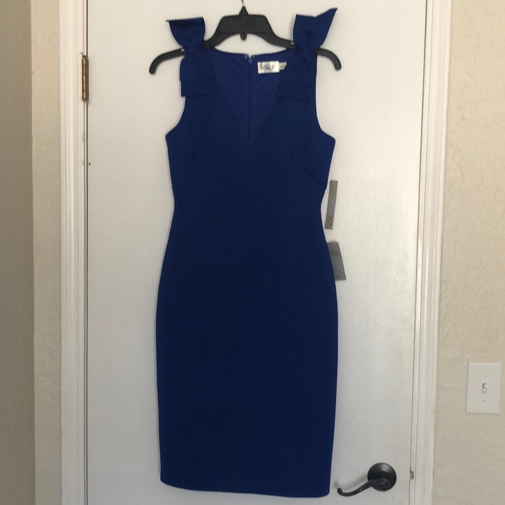 Eliza J blue dress